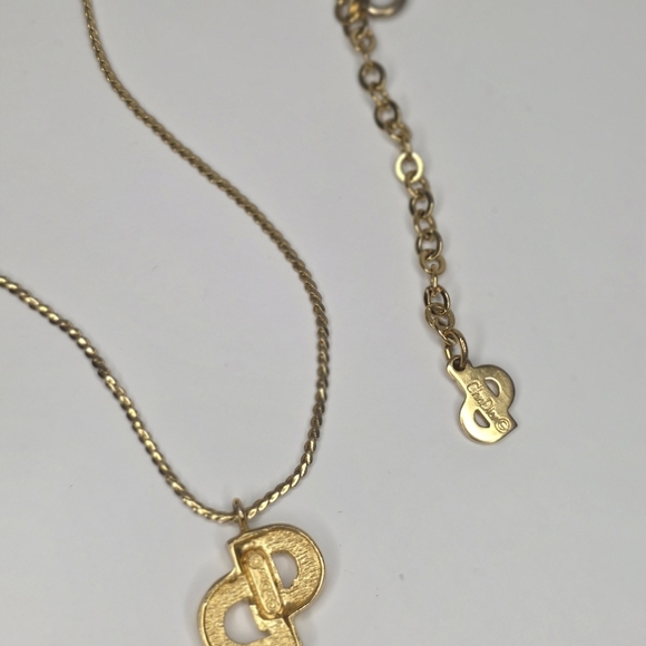 Authentic Christian Dior CD Logo Necklace - Picture 4 of 5